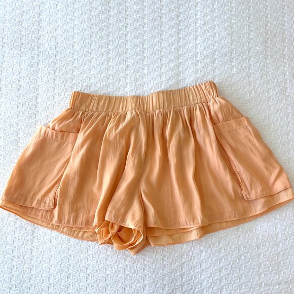 Ramy Brook - Shorts - August Chiffon - Nectar Orange - Size Medium - Picture 3 of 10